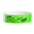 Tyvek 3/4" Stock Design Wristband - FRIDAY